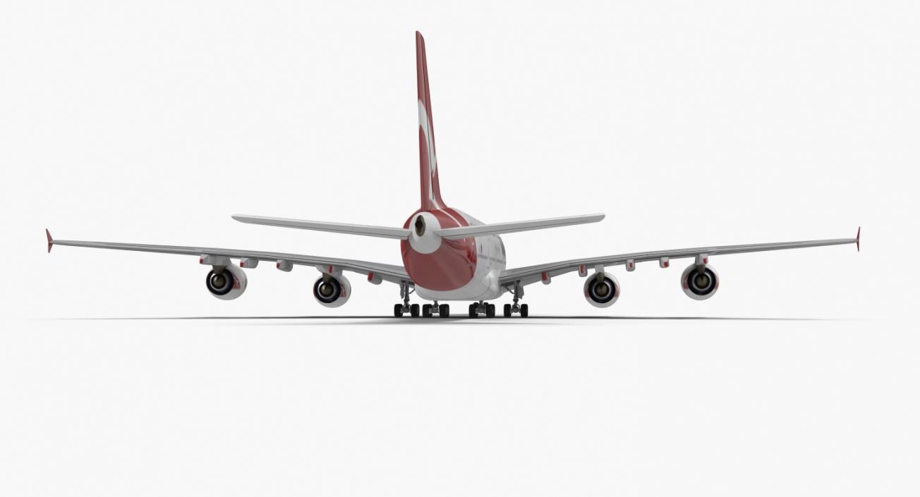 3D Airbus A380-1000 Qantas model